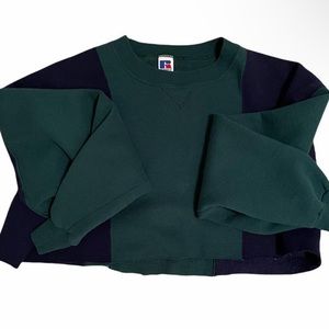 Cropped vintage Russell athletic crewneck